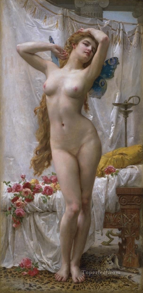 the awakening of Psyche Academic nude Guillaume Seignac Oil Paintings